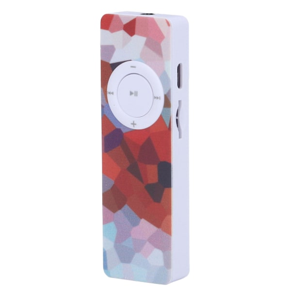 MP3-spelare med inbyggd högtalare, bärbar musikspelare, stödjer upp till 64 GB för löpning, resor, affärer, typ A