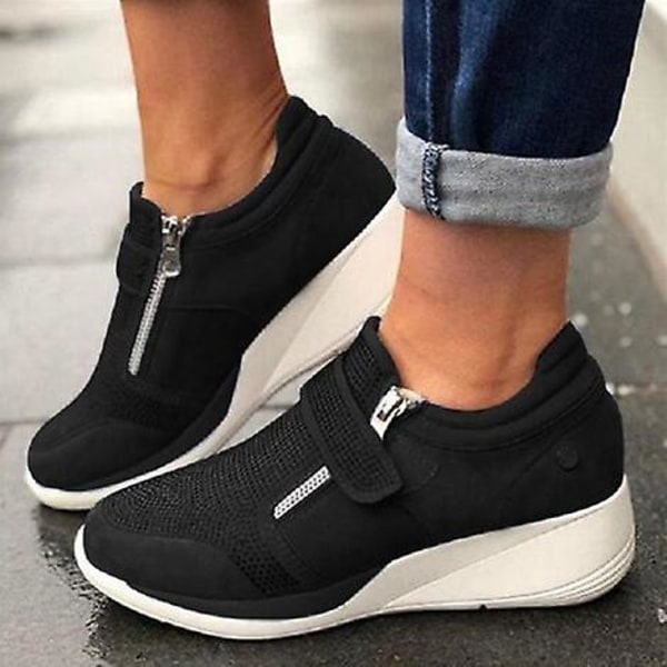Wedges Woman Sneakers Black 37