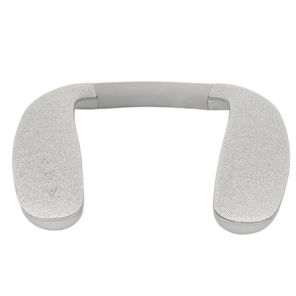 Bluetooth Nackbands Högtalare Stereo Brusreducerande Handsfree Trådlös Bärbar Högtalare med Mikrofon för Sport Resor Grå