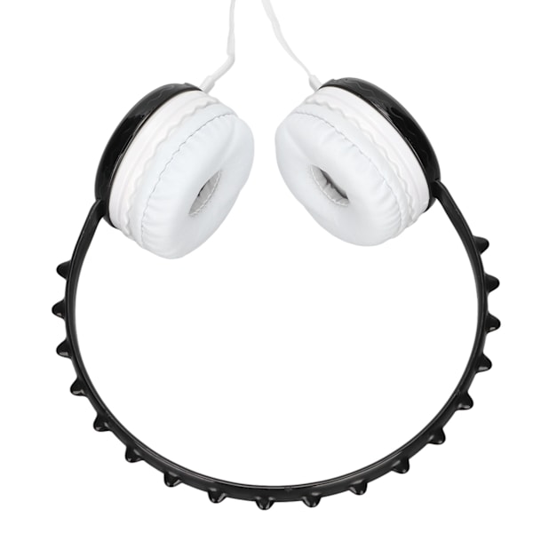Trådlösa hörlurar för barn 3,5 mm jack Stereo Justerbar huvudband Söt barn Dinosaurie Headset för PC-surfplattor Svart