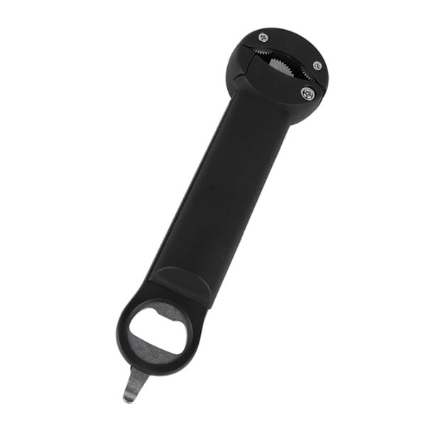 Flasköppnare Burköppnare Magnetisk Locköppnare Multifunktionell 3 i 1 Rostfritt Stål Enkel Burköppnare Justerbar för Svaga Händer Svart
