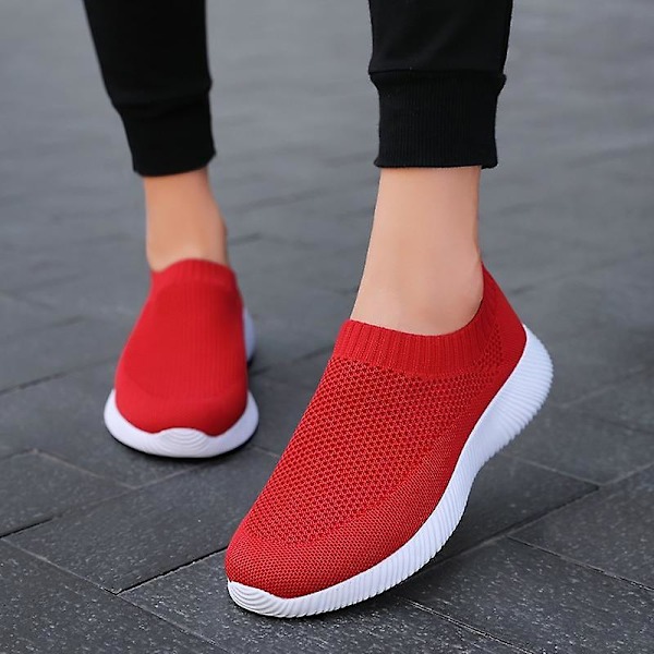 Sneakers med mesh -plattform som andas ( set 1) white 41