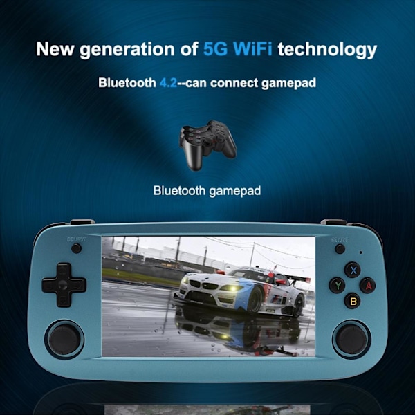 RG503 Handhållen Spelkonsol 64G/128G TF-kortstöd Wifi-funktion Öppen källkodssystem RK3566 Chip 4.95 tum OLED-skärm