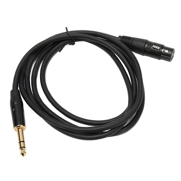 XLR Hona till 1/4 TRS Kabel Kraftig XLR 3Pin Hona till 1/4 Tum 6.35mm TRS Stereo Kontakt Balanserad Interconnect Kabel 1.8m/5.9ft