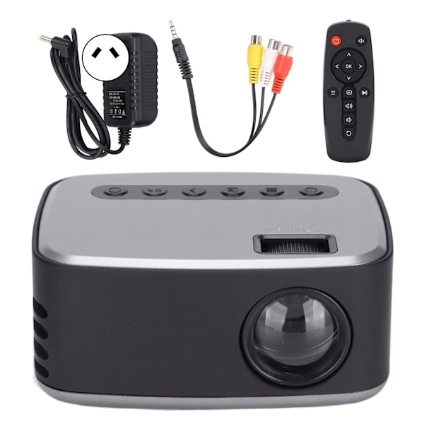 Mini Projektor Video Smart LED Projektor med HD Multimedia Interface Ljud och Video för Hemmabio 100?240VAU-kontakt