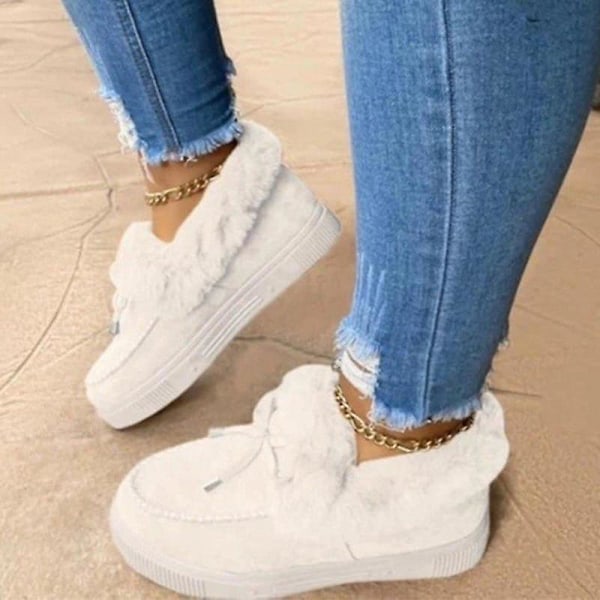 Winter Warm- Halkfria Causal Flats, Snow Boots Set-b leopard 8.5