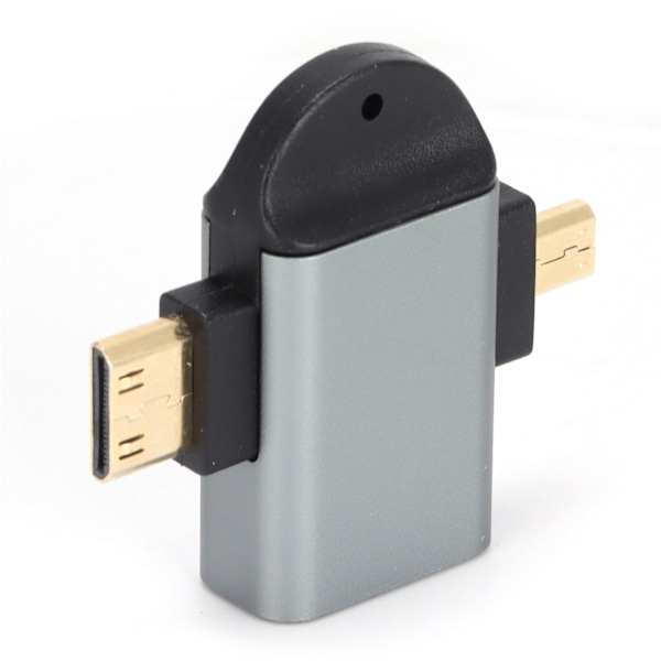 2 i 1 Videoadapter Aluminiumlegering HD Multimedia Interface Hona till Mini HD Multimedia Interface Konverterare