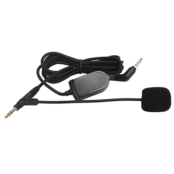 Hörlursljudkabel med volymkontroll Spelheadset Sladd för VMODA Svart