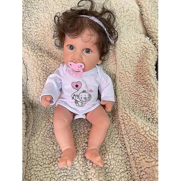 32cm Bebe Reborn Söt nyfödd baby Handgjord hel silikonvinyl Mycket mjuk docka leksakstjej Julklappar