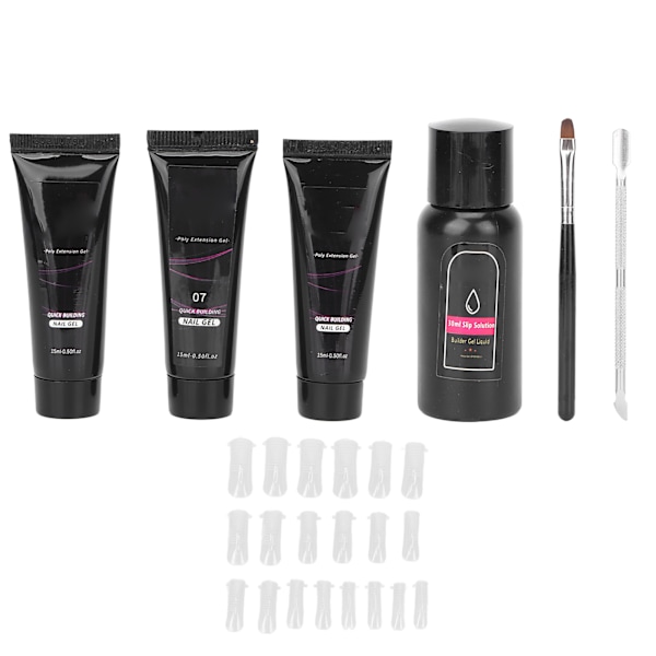 Förlängningslim Set DIY 30ml Verktyg Gåva för Nybörjare och Älskare av Nagelkonst