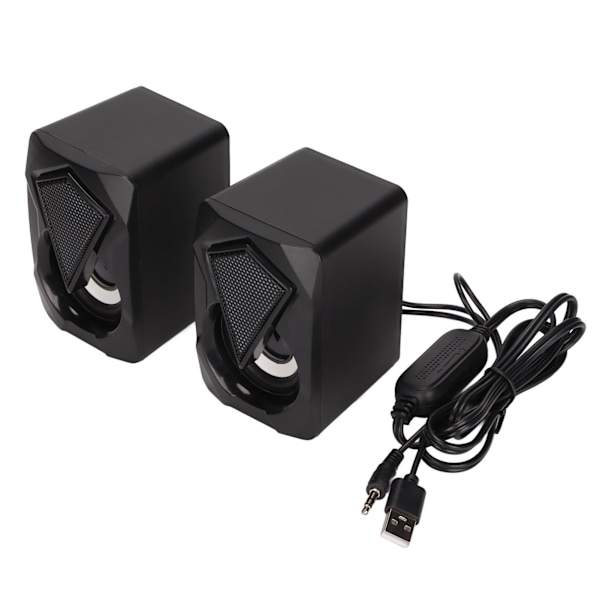 X2 Skrivbordshögtalare USB-driven Bärbar Trådbunden PC-högtalare med Andningsljus för Hemmakontor
