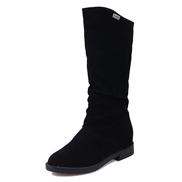Höst Vår Kvinnor Matt Flock Boots Red 7