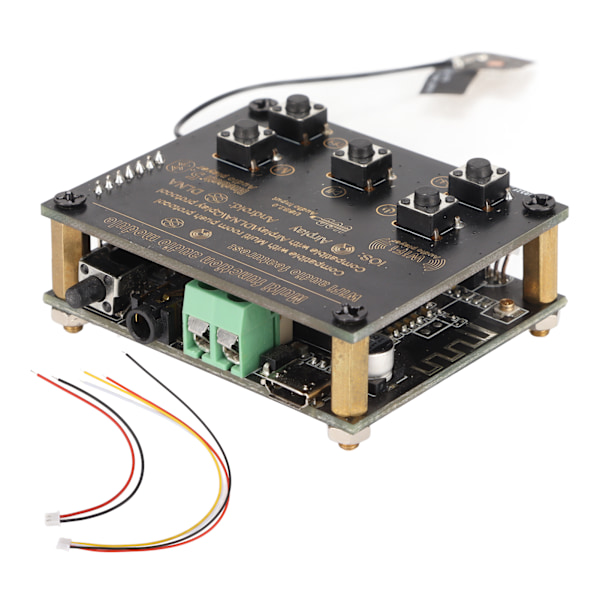 2 i 1 Bluetooth-mottagarmodul Digital Förlustfri Högtalarmottagarkort för DIY Trådlös Högtalare