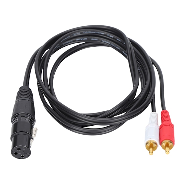 JORINDO XLR Hona till Dubbel RCA Kabel Y Splitter Patch Kabel XLR till RCA Mikrofonanslutningssladd