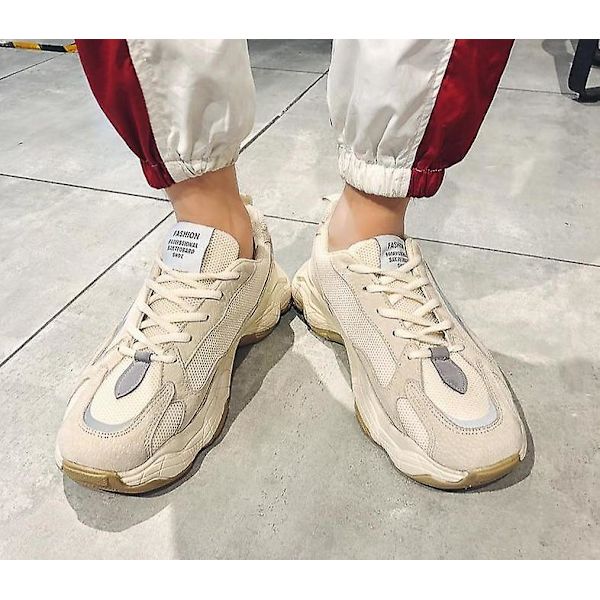Herr Hög Mode Vulkaniserade Chunky Sneakers Skor A 9