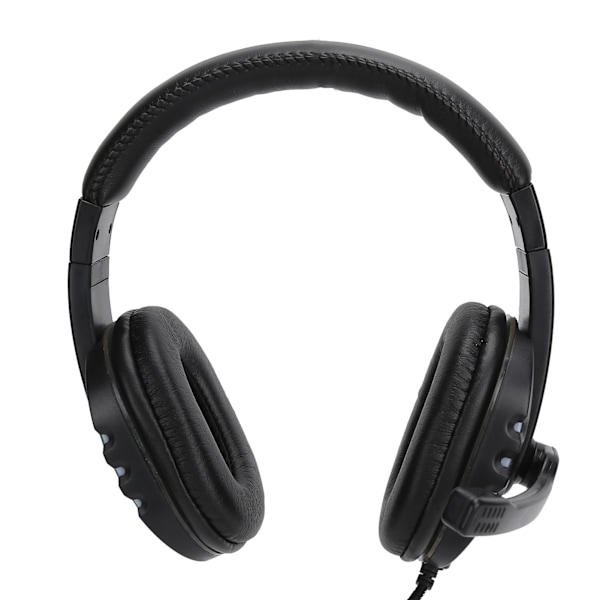 Spelheadset LED Färgglada Andningsljus Stereo Ljud E-sport Trådbundet Headset Svart