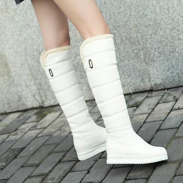 Vintervarma knähöga stövlar Black Calf boots 5.5