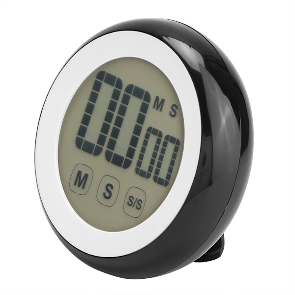 Intelligent Kök Matlagning Pekskärm Display Timer Alarm Påminnelse Ur Countdown Svart
