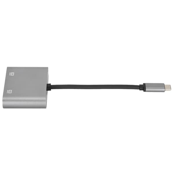 2-i-1 TypeC till HD Multimedia Interface VGA Adapter 4K och 60Hz USB Dockningsstation