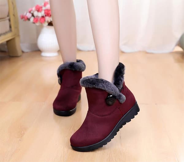 Kvinnor vinter, snö ankelboots brown 37