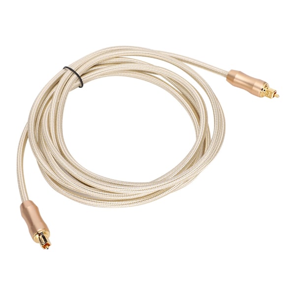 5.1 Ljudspår Digital Optisk Fiber Ljudkabel Guld för Högtalare Effektförstärkare TV Guld 3m
