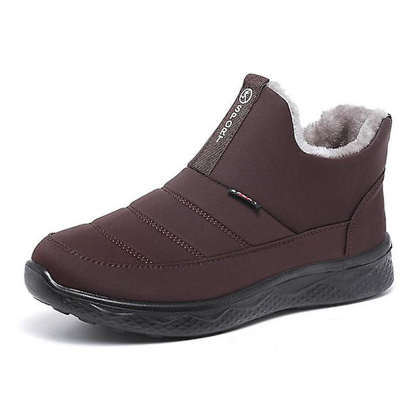 Kvinnor Winter Snow Flats Boots coffee B 9