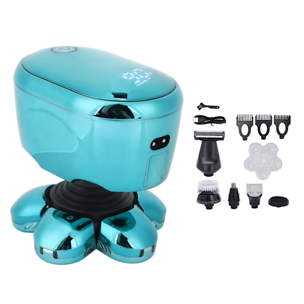 Elektrisk Rakapparat Set USB Uppladdningsbar Vattentät Multifunktionell 6 i 1 Herr Raknings- och Grooming Kit