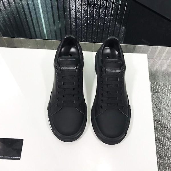 Låg Casual Lädersneaker (set-a) Black B 39