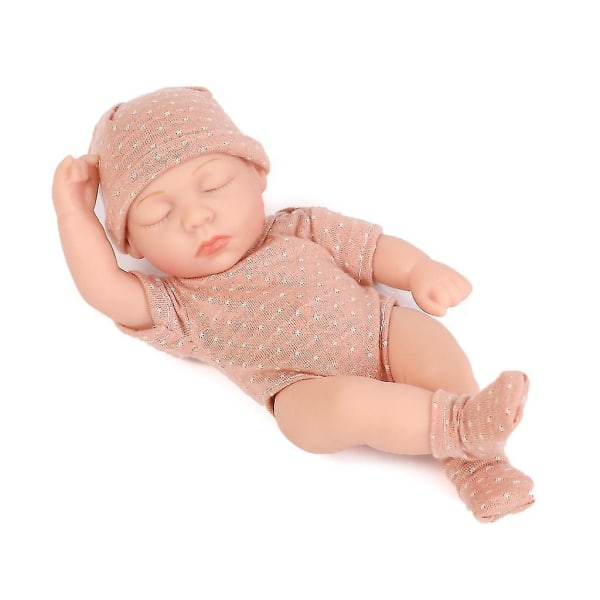 7'' Reborn Mini Doll Real Life Baby Interaktiv låtsasleksak för barn Style 11