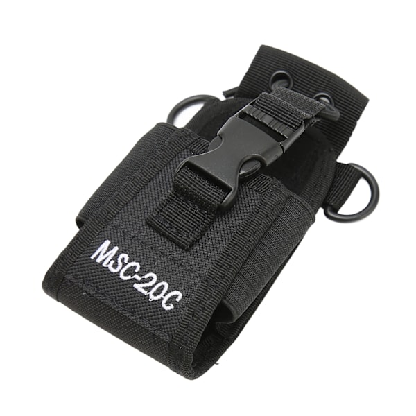 Walkie Talkie Hållare Lättviktig Portabel Universal Nylon Radiofodral Väska för 2-vägsradio MSC 20C