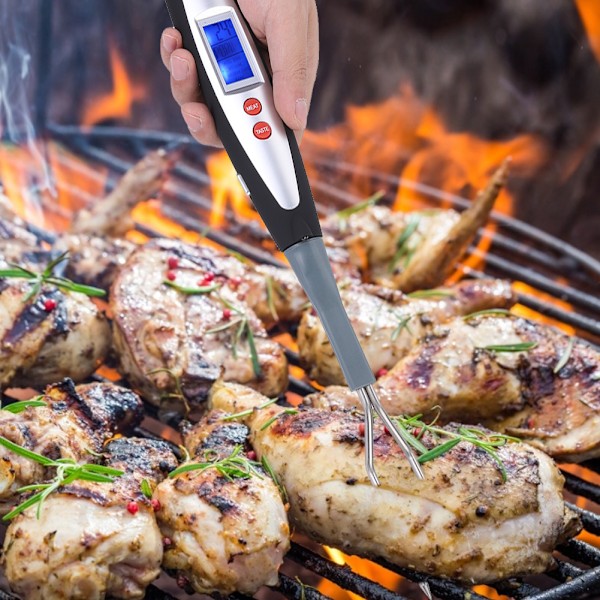 LED Elektronisk Digital Display BBQ Grill Kötttermometer Kök Matlagning Mat Termometer