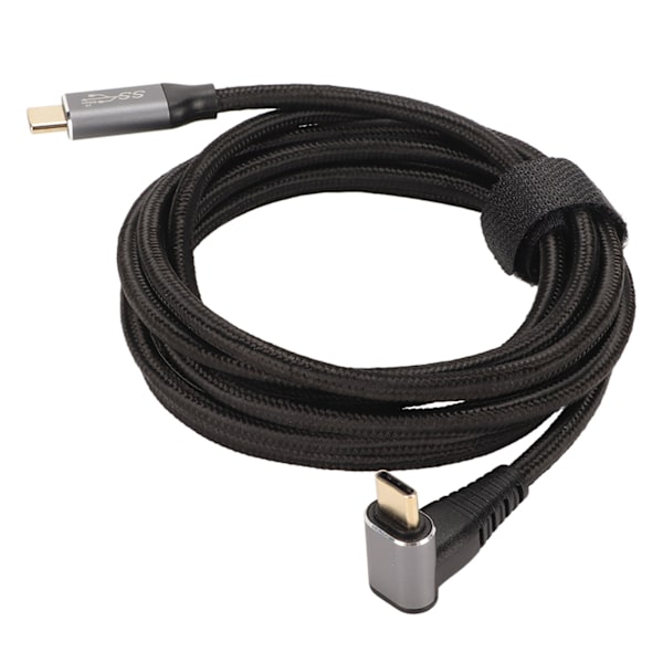 90 Graders USB-C-kabel 4K 60Hz Stödjer PD100W Typ C 3.1 Gen2 Full Funktion USB-C Snabbladdningskabel för Steam Deck 200cm/78.7in