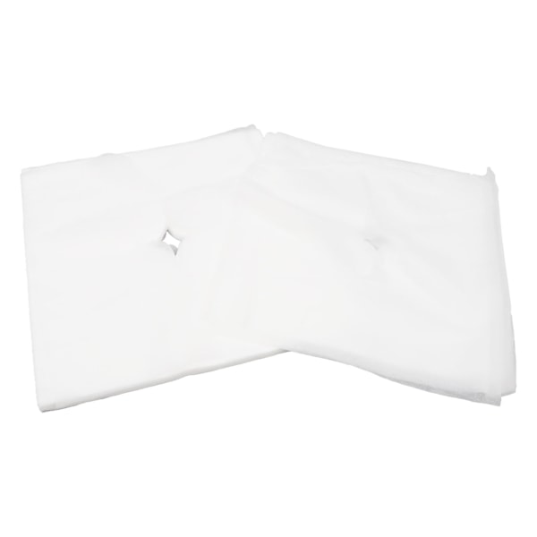 100 st Massage Nackstödsskydd Engångs Hollow Design Non Woven Tygark Ansiktskudde