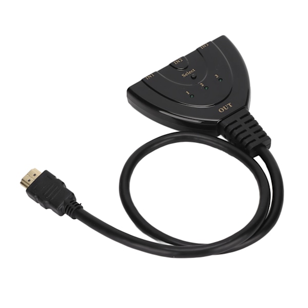 3x1 Switch Splitter Hög Upplösning HD 4K 1080P HD Multimedia Interface Switch för PS3 Kabelbox