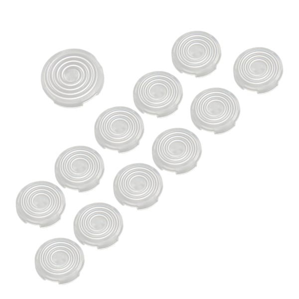 12 st Arcade-knappskydd 20,2 mm 25,3 mm Mekaniska tryckknappsskydd för Kailh för Cherry för Akko för Glorious-brytare Vit
