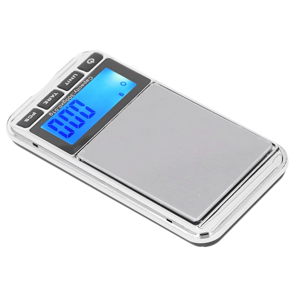 Digital Fickvåg Hög Noggrannhet Portabel Säker Pålitlig Mini Fickvåg Smyckesvåg med LCD-Display för Smyckesbutik Hem 300g/0,01g