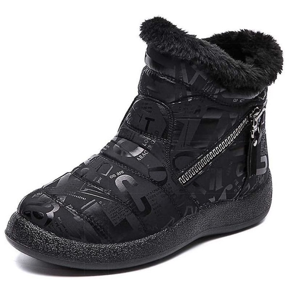 Dam Vintervarma, Vattentäta Flats Ankel Boots Black 10.5