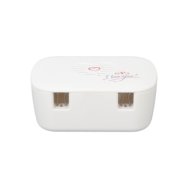 UV Tandborstrengörare Väggmonterad USB-laddning 2 Fack Badrum Tandborstar Rengöringsställ Hållare