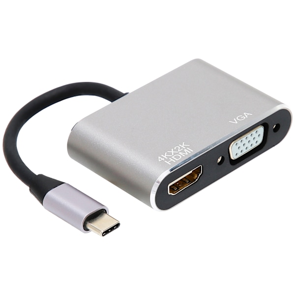 TypeC till HD Multimedia Interface VGA Hona Splitter Adapter TypeC Multiport Konverterare