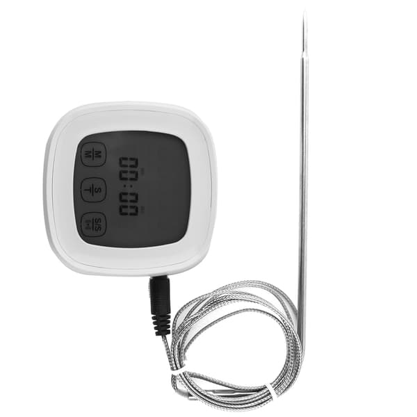 Digital elektronisk köks- och grilltermometer med pekskärm och timer (Vanlig sond)