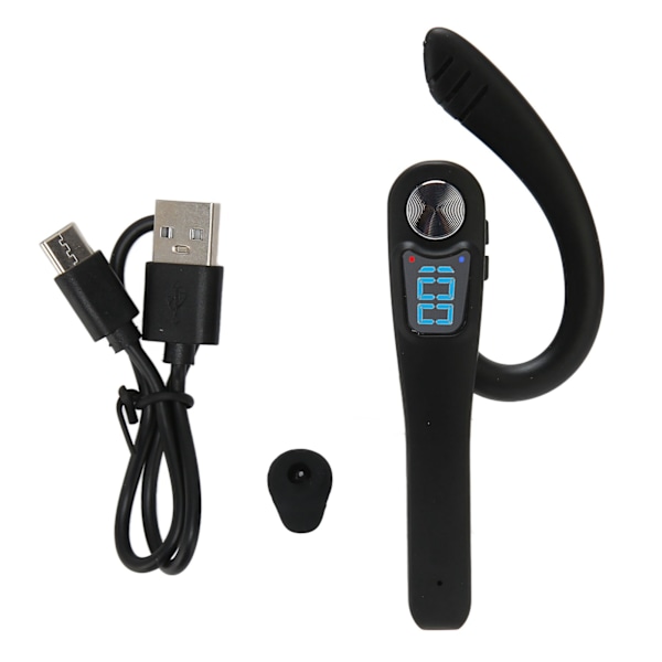 Bluetooth-öronpropp Handsfree Lång Batteritid Enkelsidig Trådlös Headset med Röststyrning för Körning Affärer X7 Enkelt Batteri Kartongförpackad
