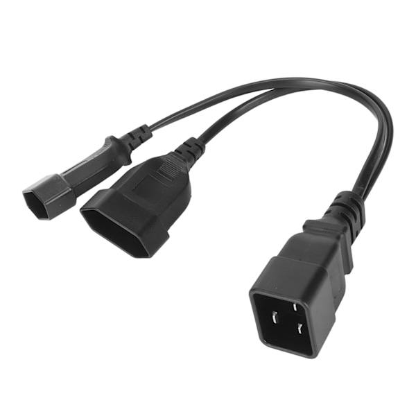 Dubbel EU-kontakt till IEC320 C20 Strömkabel EU-kontakt Hona till IEC320 C20 Hane Y-splitter Strömkabel EU-kontakt 125?250V 32 cm