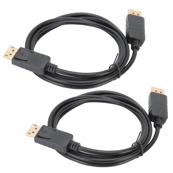 2st DisplayPort Anslutningskabel DP till DP Kabel 1.8M DP Hane till Hane Adapterkabel