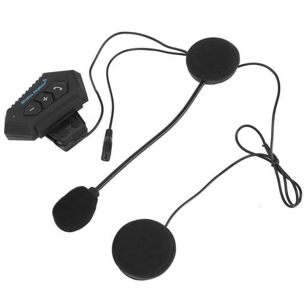 BT12 Motorcykel Bluetooth Headset med Mikrofon Hjälm Hörlurar Brusreducerande Stereo Intercom Headset