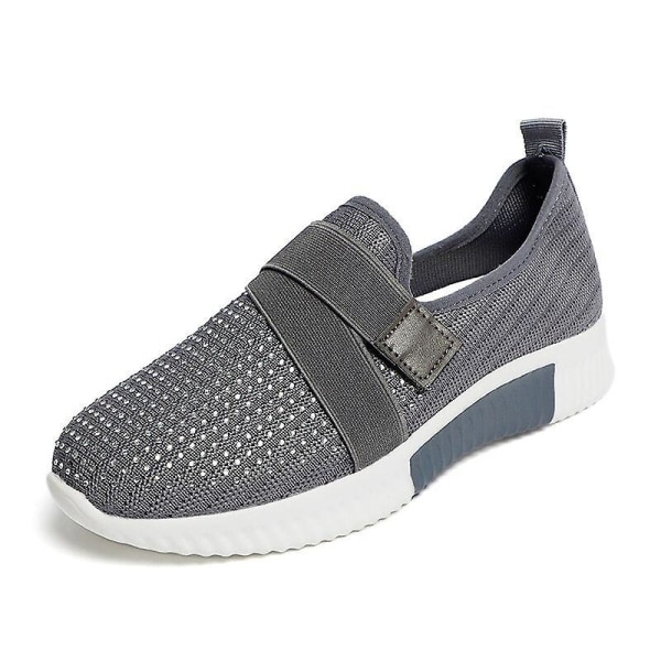 Kvinna Slip På Utomhus Casual Andas Sneakers 7.5
