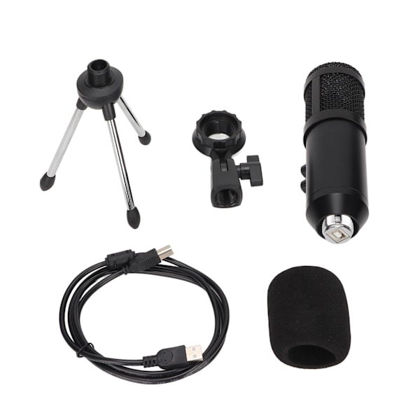 E102 USB Mikrofon 192kHz/24bit Dator Kondensatormikrofon med Stativ för Windows