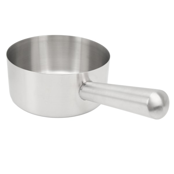 Vattenlev Rostfritt Stål Vattenskopa Långt Handtag Sked för Grönsakstvätt Kök Medium Storlek Diameter 18,5 cm