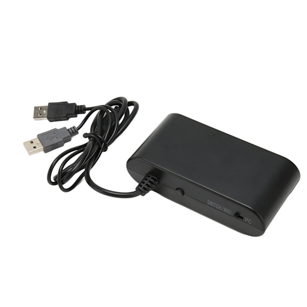 GC-kontrolleradapter 4 portar 3 i 1 spelkontrolleradapter med Turbo-funktion för Switch för Wii U PC