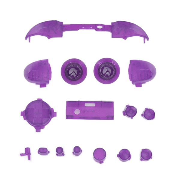 Full Buttons Mod Kits Trigger Full Trigger Modul Set för XBOX Series X för XBOX Series S Controller Transparent Lila