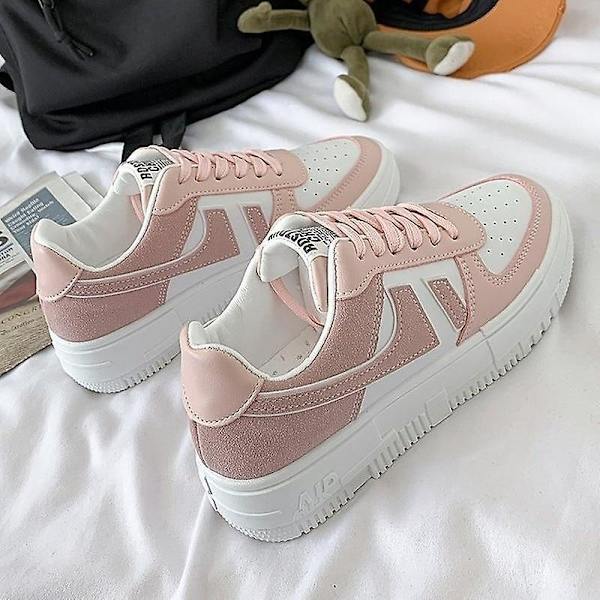 Hot Flats Damsneakers, Andningsbara Skor Pink 40